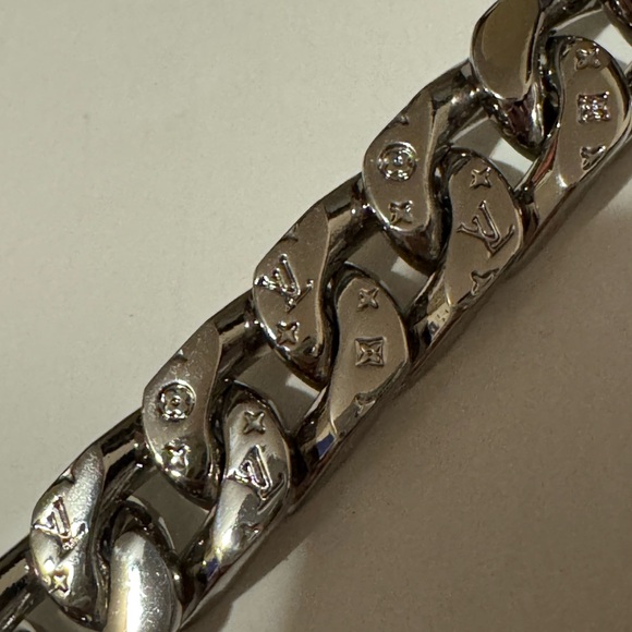 AUTHENTIC LOUIS VUITTON LV 18 CHAIN LINK CUBAN NECKLACE VIRGIL ABLOH MEN MP2770